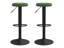 Bancos de bar 2 pcs veludo verde-escuro