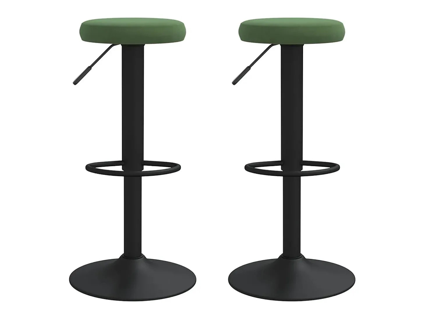 Bancos de bar 2 pcs veludo verde-escuro
