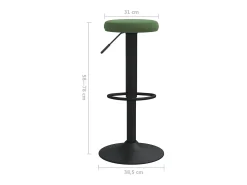 Bancos de bar 2 pcs veludo verde-escuro