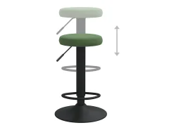 Bancos de bar 2 pcs veludo verde-escuro
