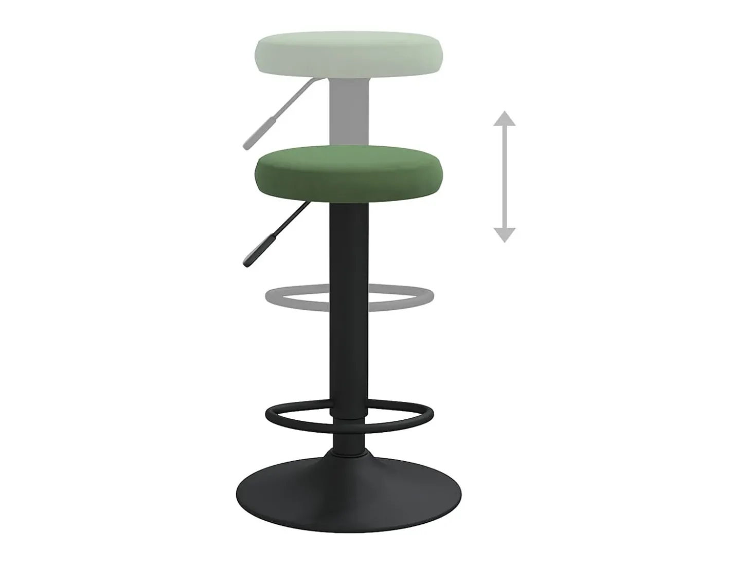 Bancos de bar 2 pcs veludo verde-escuro