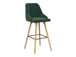 Bancos de bar 2 pcs veludo verde-escuro