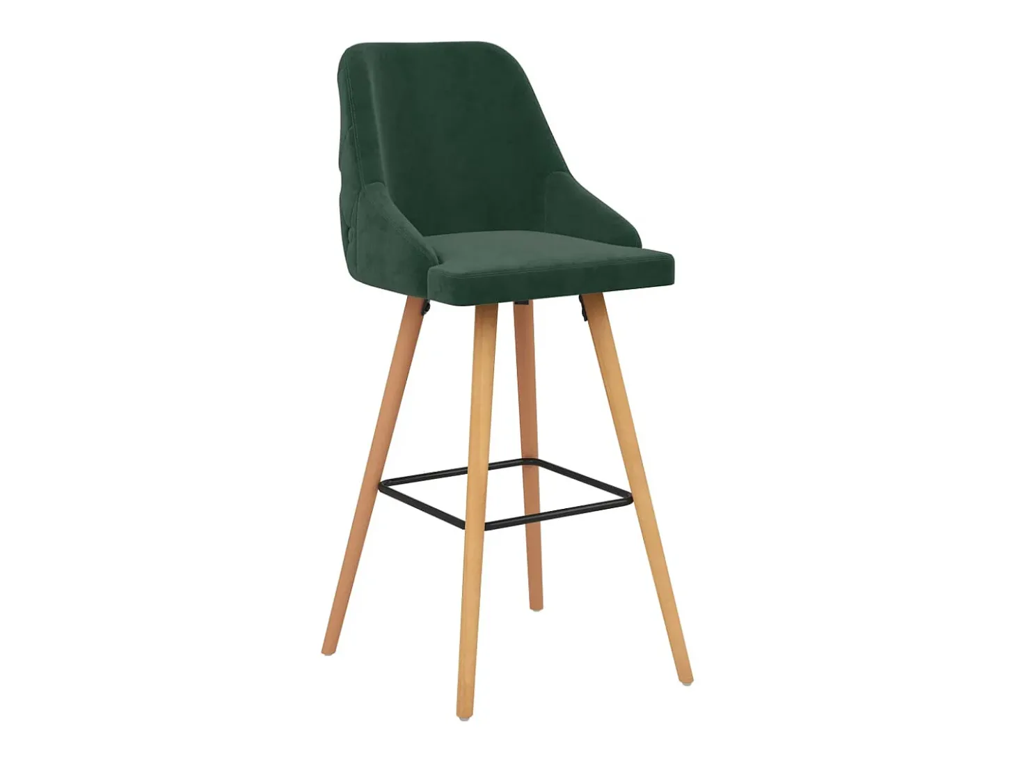 Bancos de bar 2 pcs veludo verde-escuro