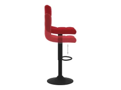 Bancos de bar 2 pcs veludo vermelho tinto