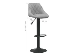 Bancos de bar 2 pcs veludo cinzento-claro