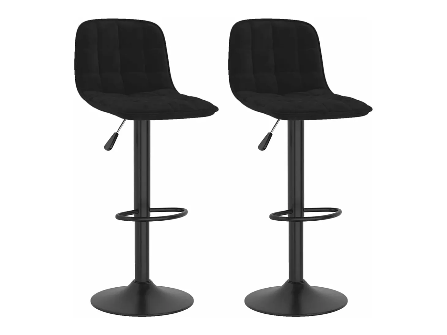 Bancos de bar 2 pcs veludo preto PT779547