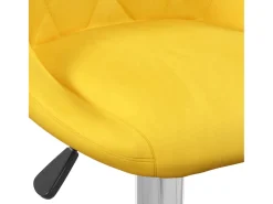 Bancos de bar 2 pcs veludo amarelo mostarda