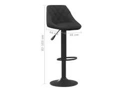 Bancos de bar 2 pcs veludo preto