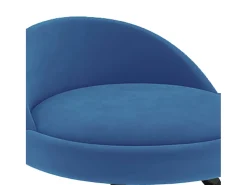 Bancos de bar 2 pcs veludo azul