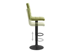 Bancos de bar 2 pcs veludo verde-claro
