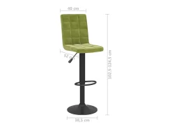 Bancos de bar 2 pcs veludo verde-claro