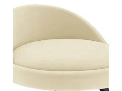 Bancos de bar 2 pcs veludo creme