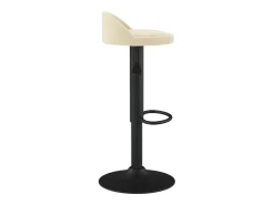 Bancos de bar 2 pcs veludo creme