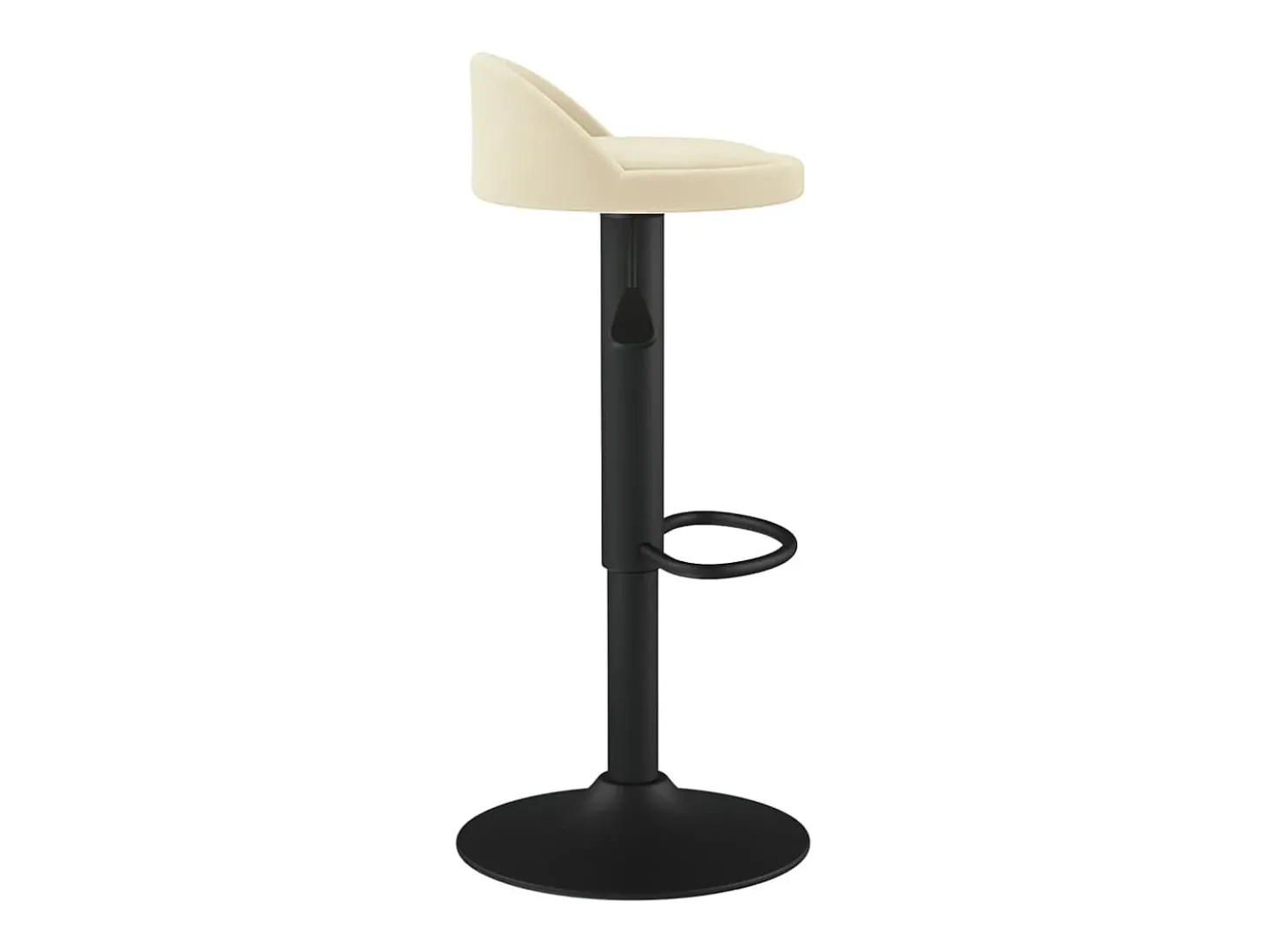 Bancos de bar 2 pcs veludo creme