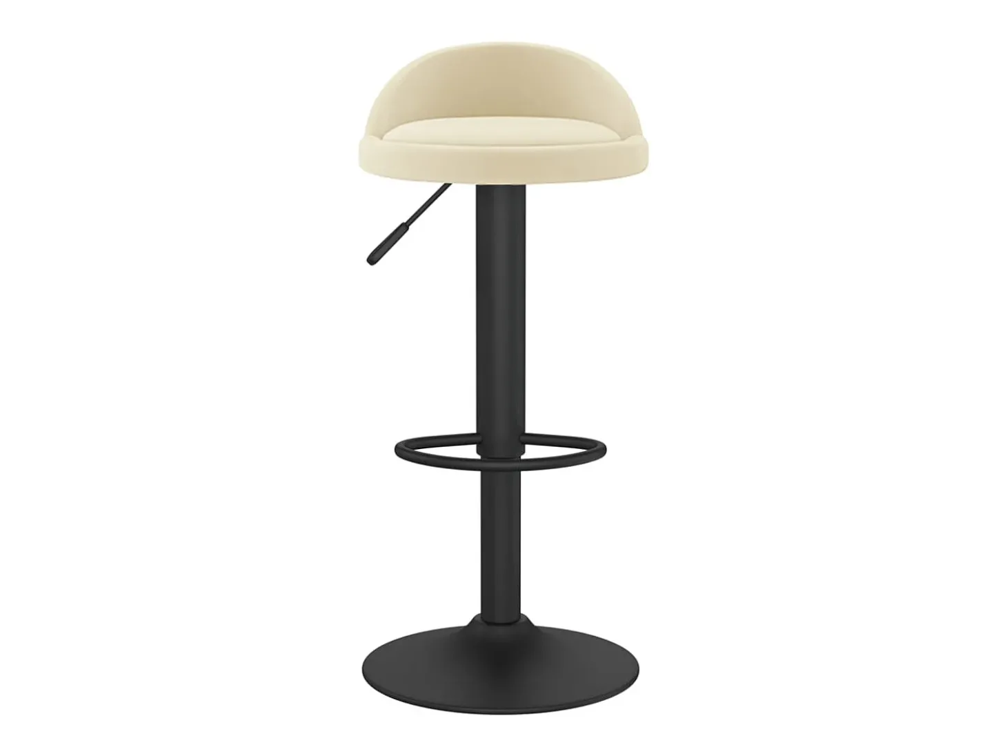 Bancos de bar 2 pcs veludo creme