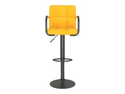 Bancos de bar 2 pcs veludo amarelo mostarda