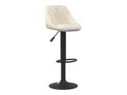 Bancos de bar 2 pcs veludo creme PT443489