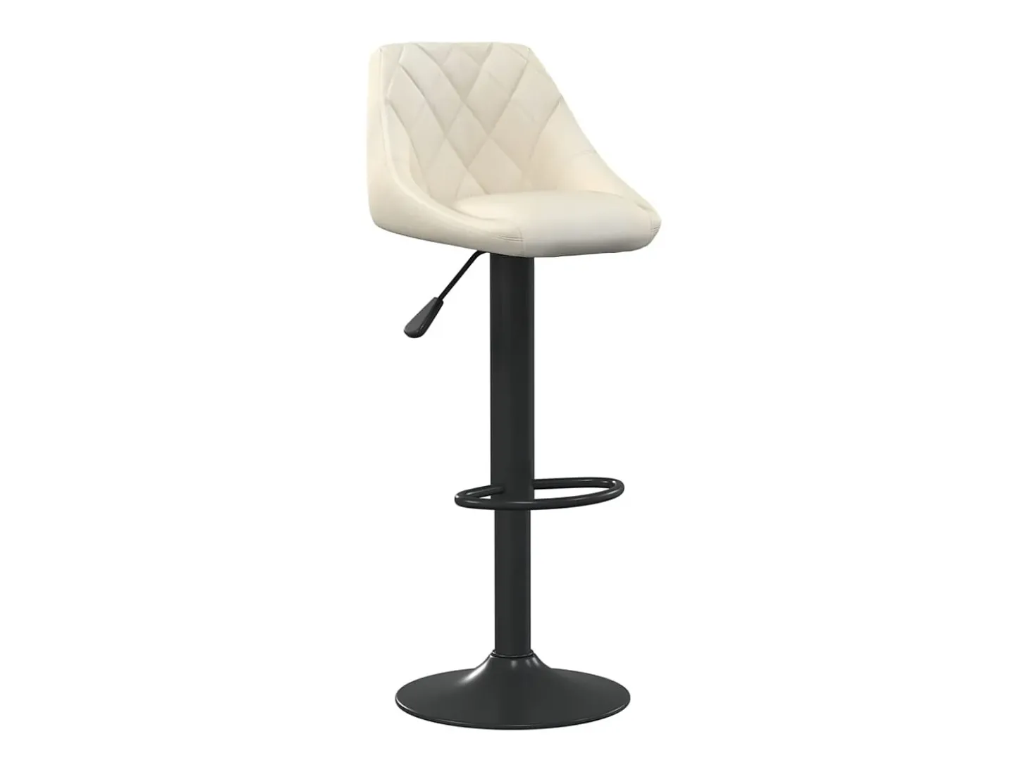 Bancos de bar 2 pcs veludo creme PT443489