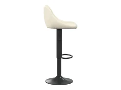 Bancos de bar 2 pcs veludo creme PT443489