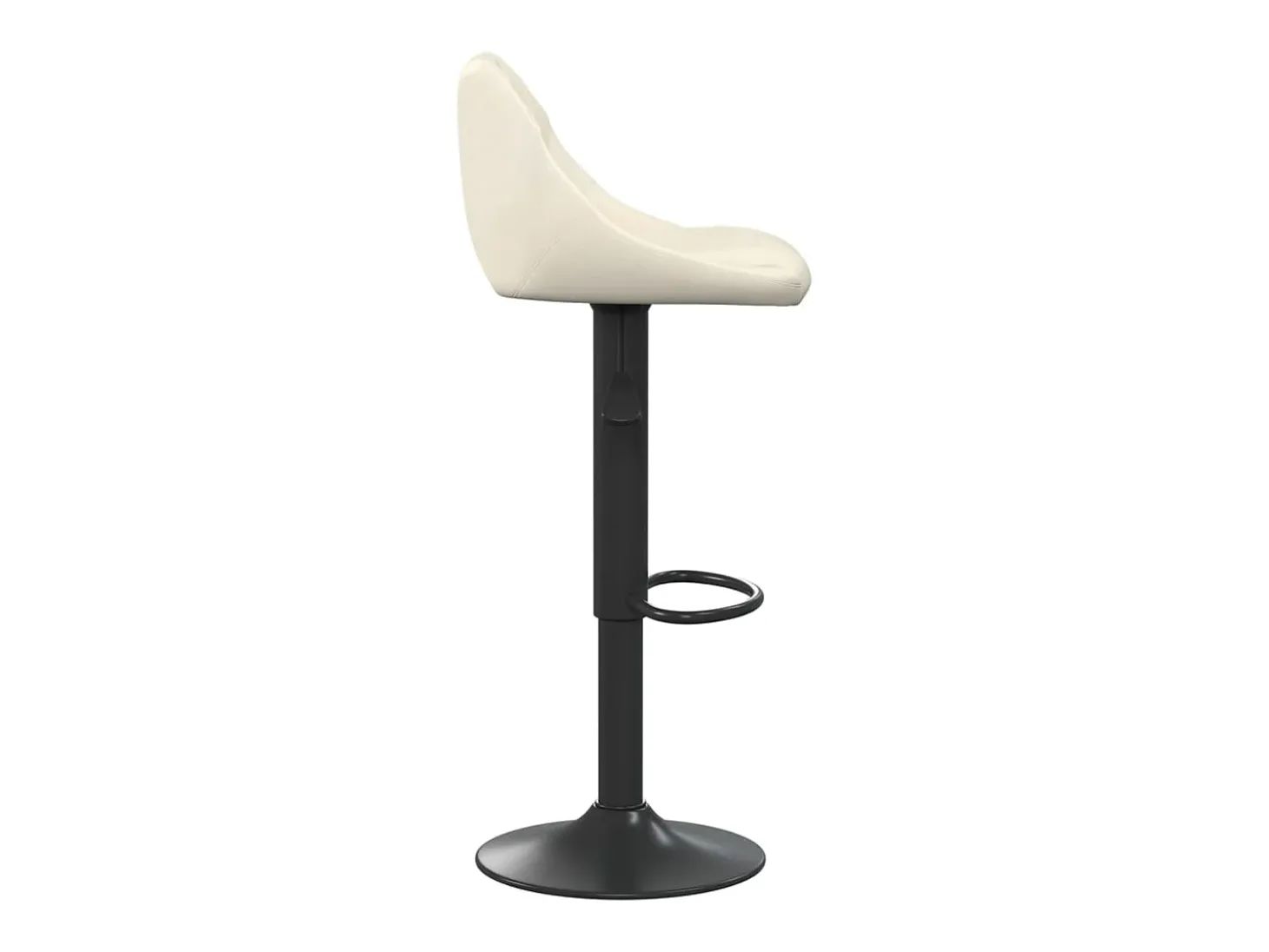 Bancos de bar 2 pcs veludo creme PT443489