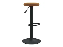 Bancos de bar 2 pcs veludo castanho