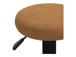 Bancos de bar 2 pcs veludo castanho