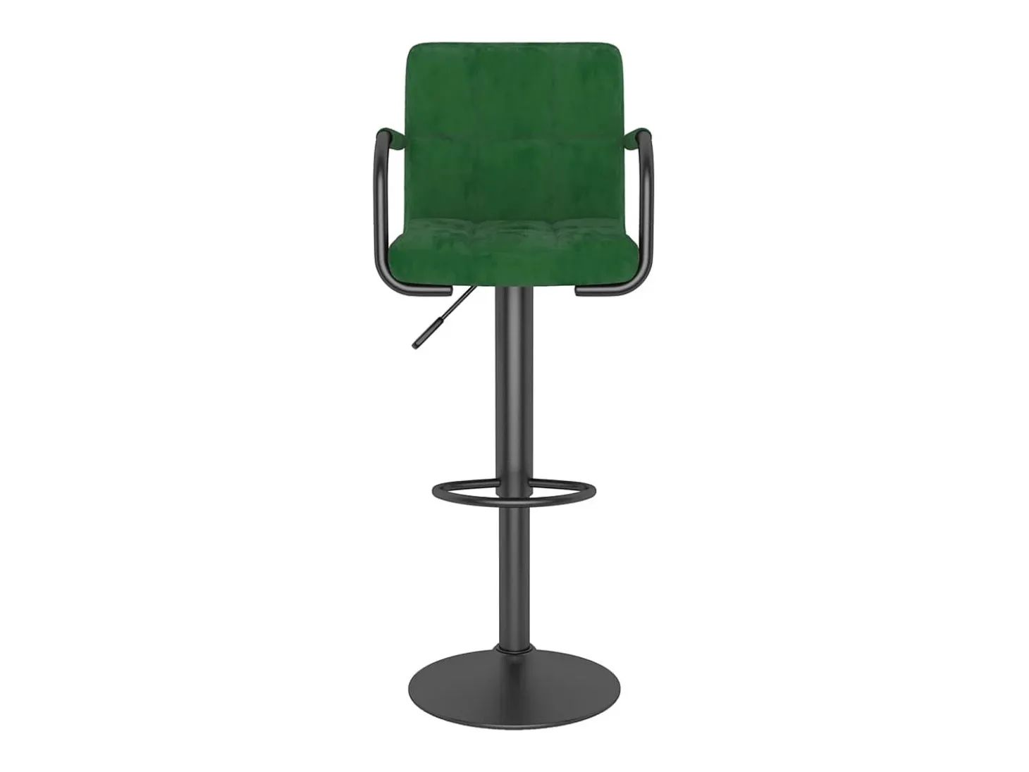 Bancos de bar 2 pcs veludo verde-escuro