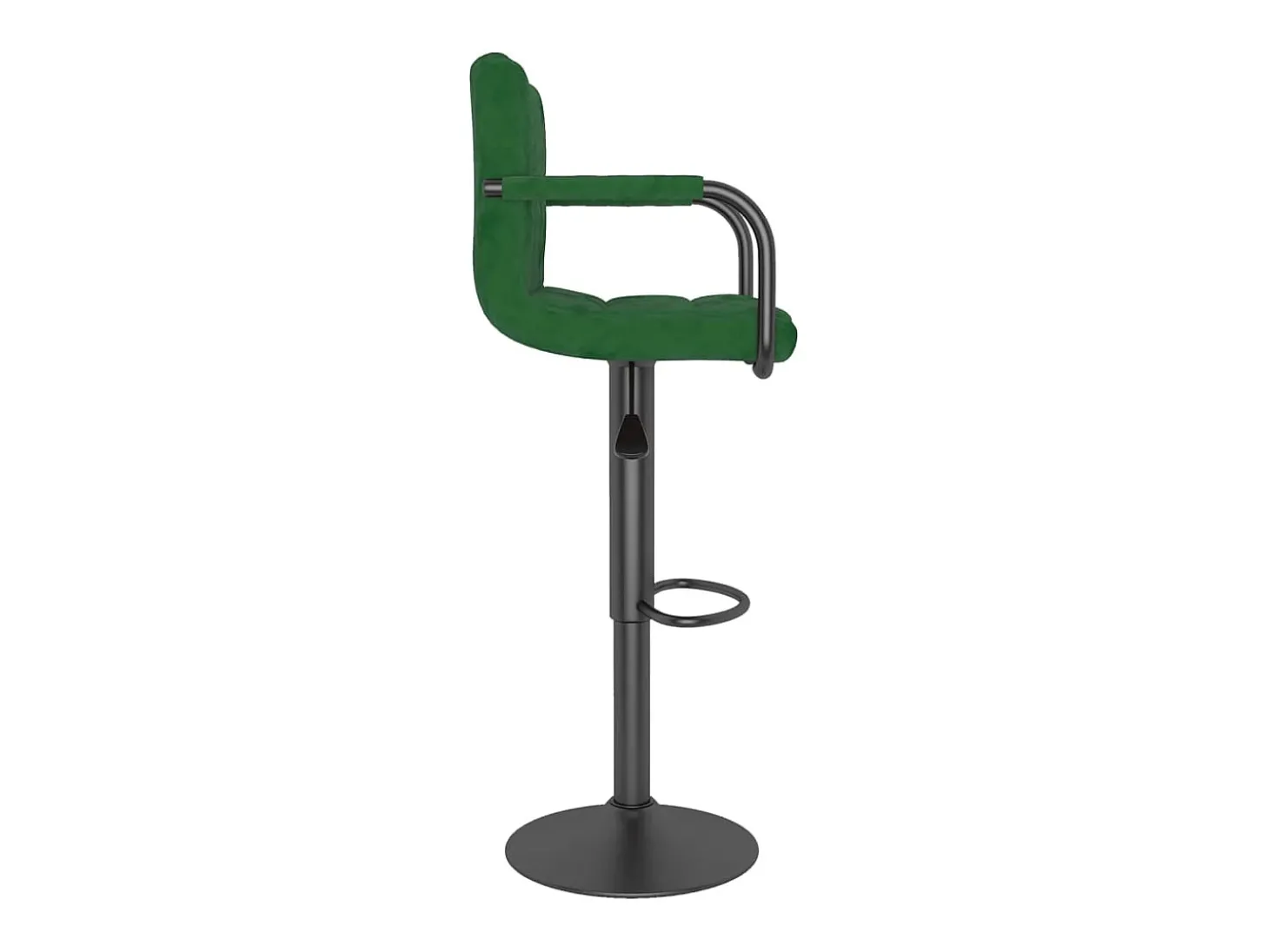 Bancos de bar 2 pcs veludo verde-escuro