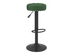 Bancos de bar 2 pcs veludo verde-escuro