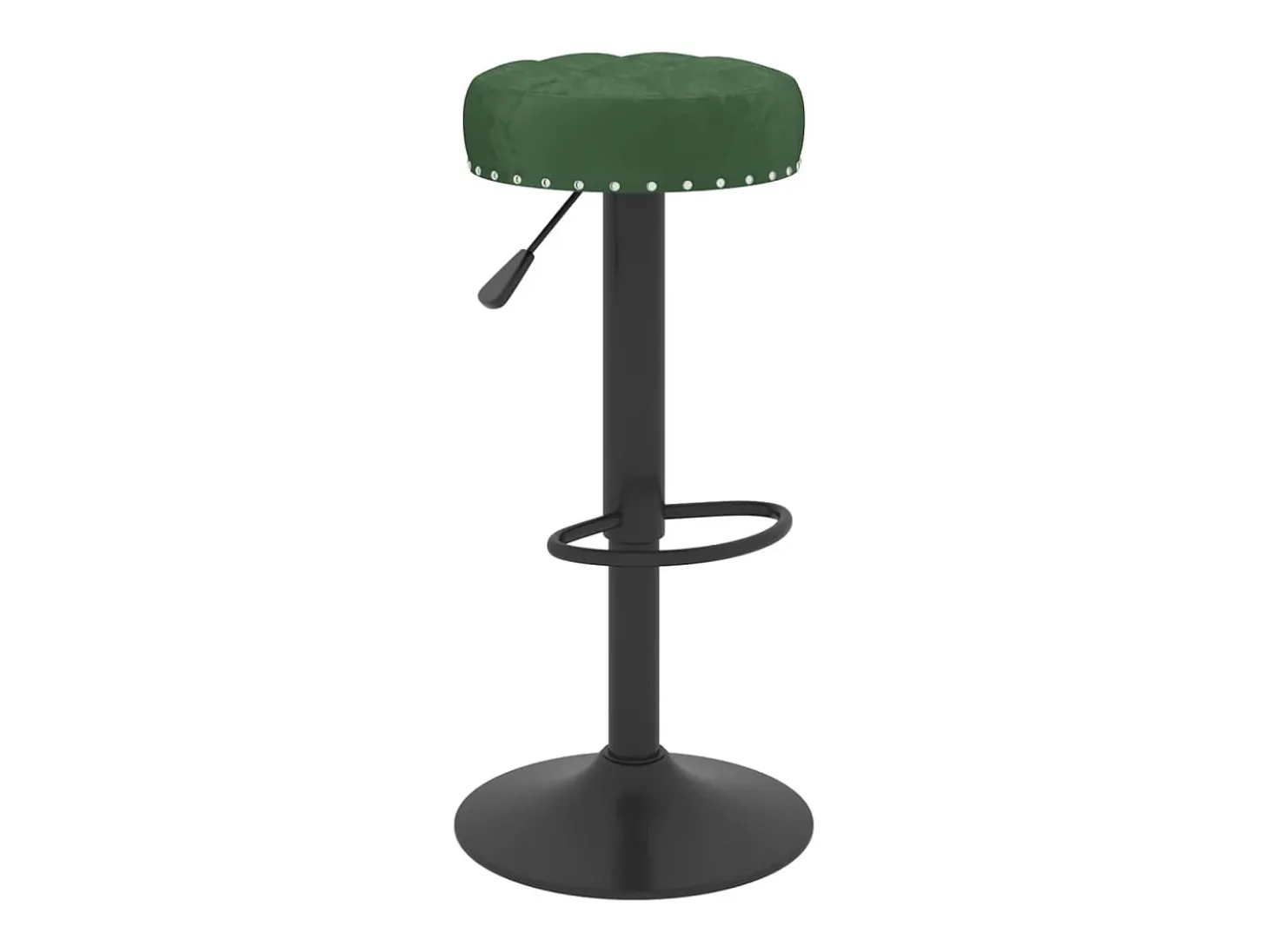 Bancos de bar 2 pcs veludo verde-escuro