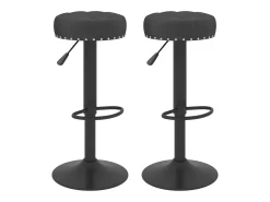 Bancos de bar 2 pcs veludo preto PT921897