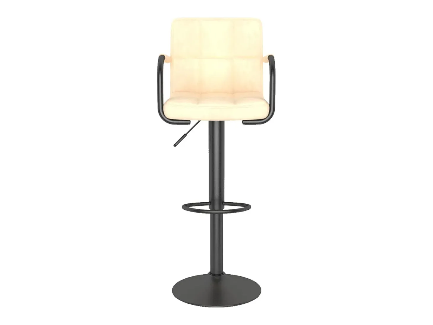 Bancos de bar 2 pcs veludo creme