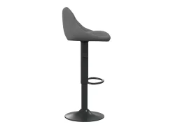 Bancos de bar 2 pcs veludo cinzento-escuro