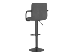 Bancos de bar 2 pcs veludo cinzento-escuro