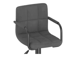 Bancos de bar 2 pcs veludo cinzento-escuro