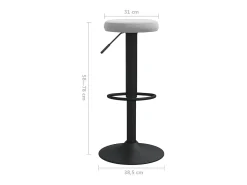 Bancos de bar 2 pcs veludo cinzento-claro