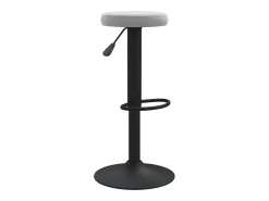 Bancos de bar 2 pcs veludo cinzento-claro
