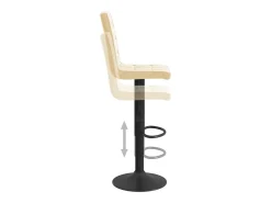 Bancos de bar 2 pcs veludo creme