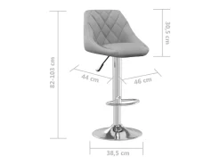 Bancos de bar 2 pcs veludo cinzento-claro