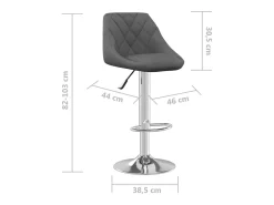 Bancos de bar 2 pcs veludo cinzento-escuro