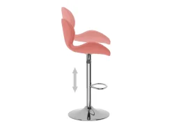 Bancos de bar 2 pcs veludo rosa