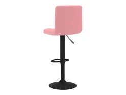 Bancos de bar 2 pcs veludo rosa