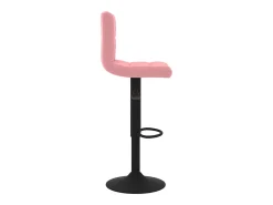 Bancos de bar 2 pcs veludo rosa