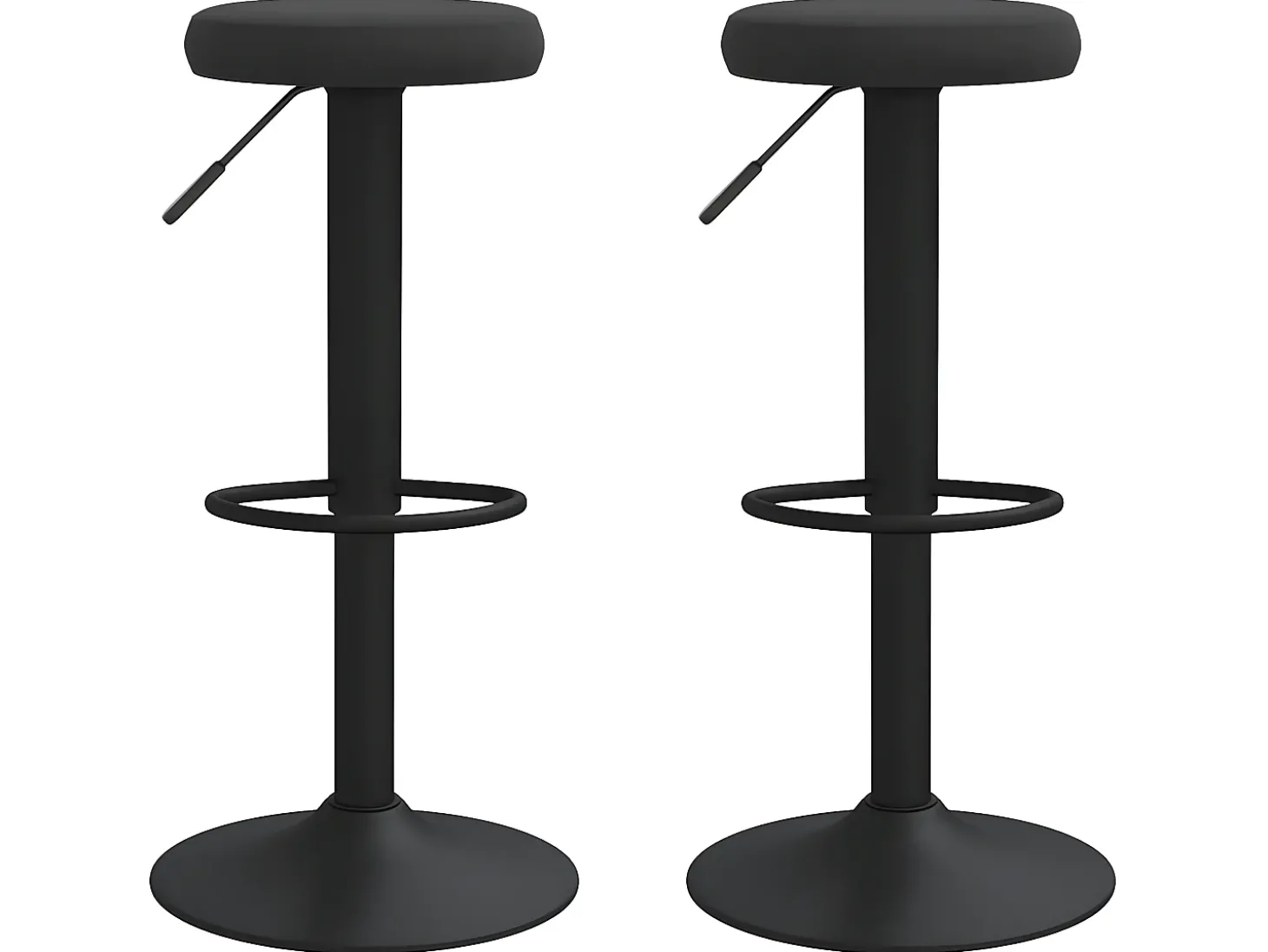 Bancos de bar 2 pcs veludo preto PT926748