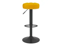 Bancos de bar 2 pcs veludo amarelo mostarda PT803581