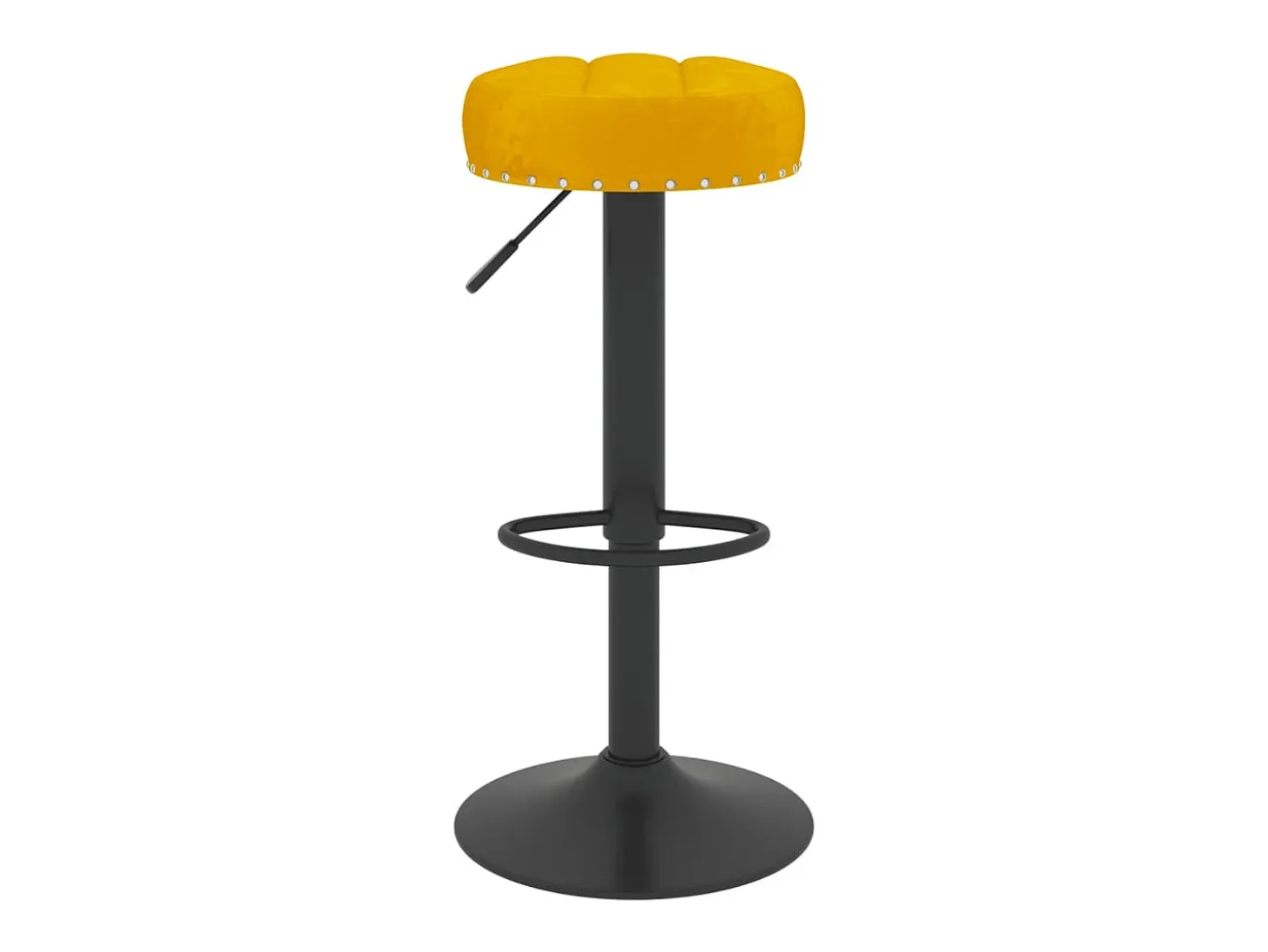 Bancos de bar 2 pcs veludo amarelo mostarda PT803581