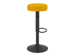 Bancos de bar 2 pcs veludo amarelo mostarda PT803581