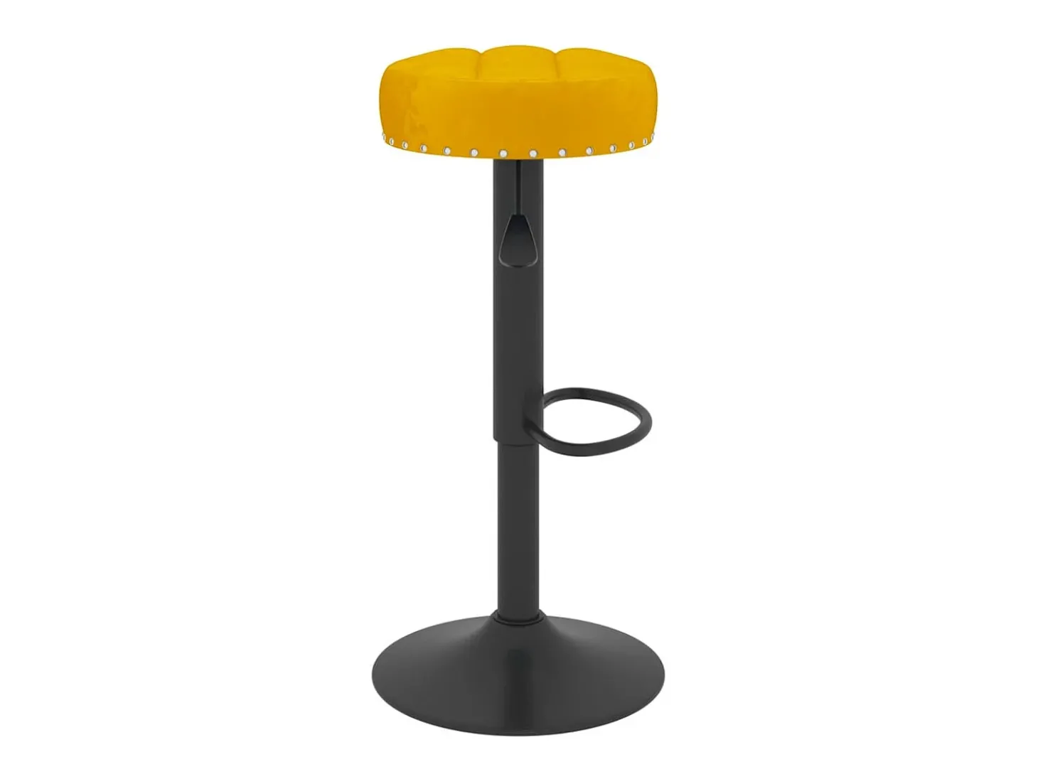 Bancos de bar 2 pcs veludo amarelo mostarda PT803581
