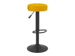 Bancos de bar 2 pcs veludo amarelo mostarda PT803581