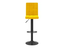 Bancos de bar 2 pcs veludo amarelo mostarda PT627578